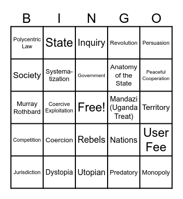 Fate of the Future Bingo Card