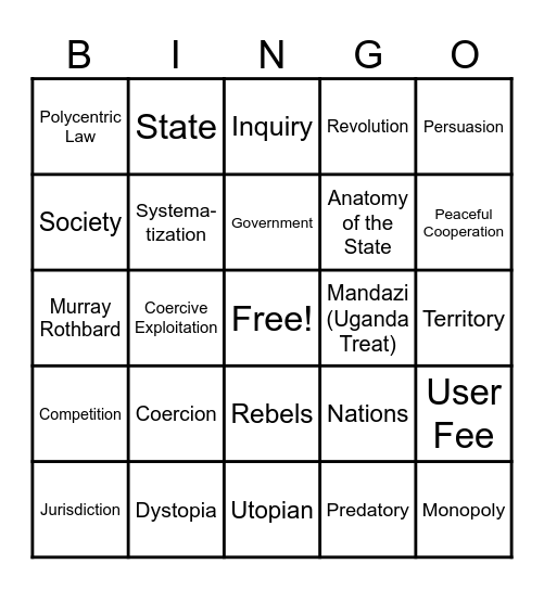 Fate of the Future Bingo Card