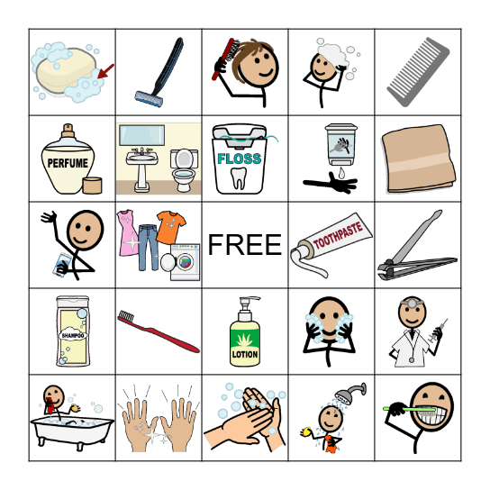 Hygiene Bingo Card