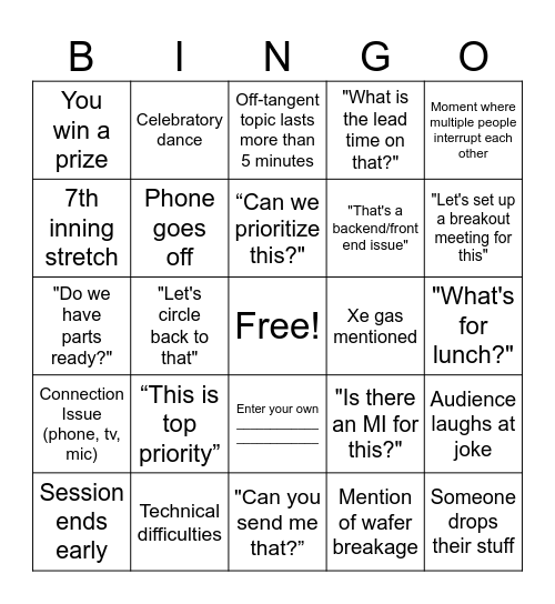 IBD300 Deep Dive Bingo Card