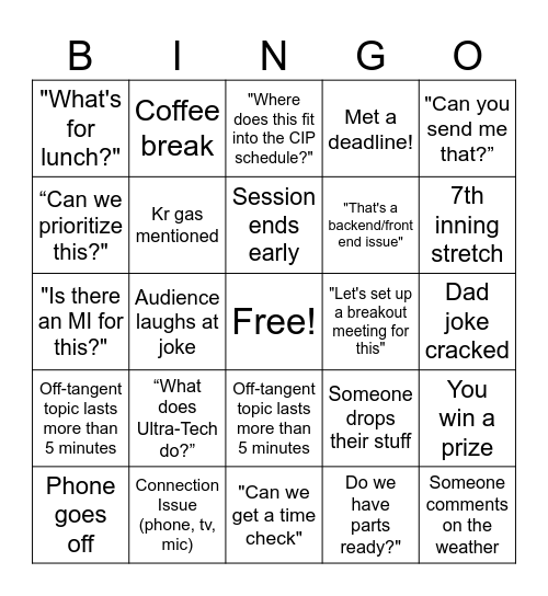 IBD300 Deep Dive Bingo Card