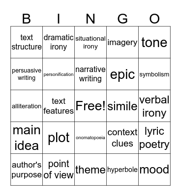 End-of-the-Year REVIEW Bingo Card