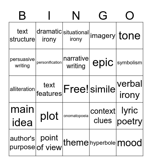 End-of-the-Year REVIEW Bingo Card