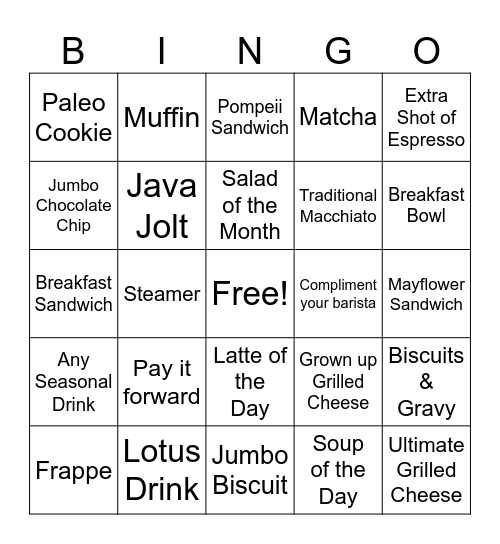 Java Joltz Bingo (Expires 6/12/24) Bingo Card