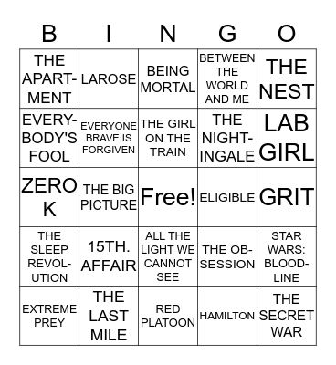 TITLES TO WIN! Bingo Card