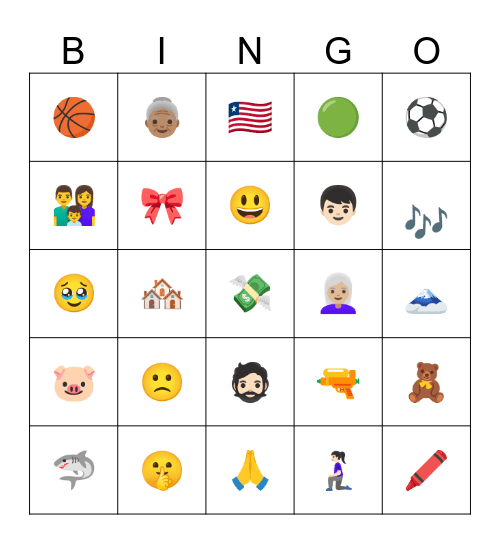 EMILIANO’S BINGO Card