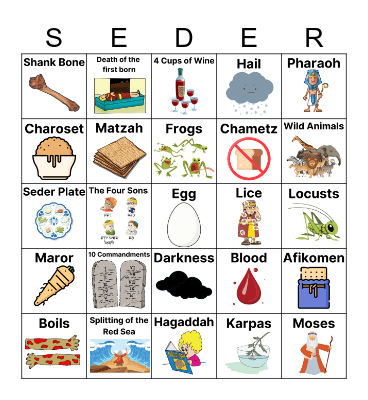 THE RELEVY'S PASSOVER BINGO Card