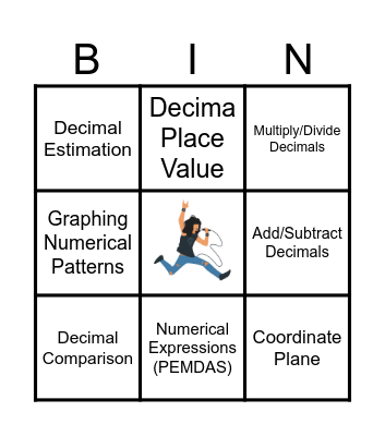 5th Grade Math STAAR Review 2024 Bingo Card