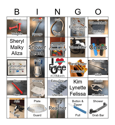 OCCUPATIONAL THERAPY Bingo Card