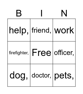 Decodables and CVC Bingo Card