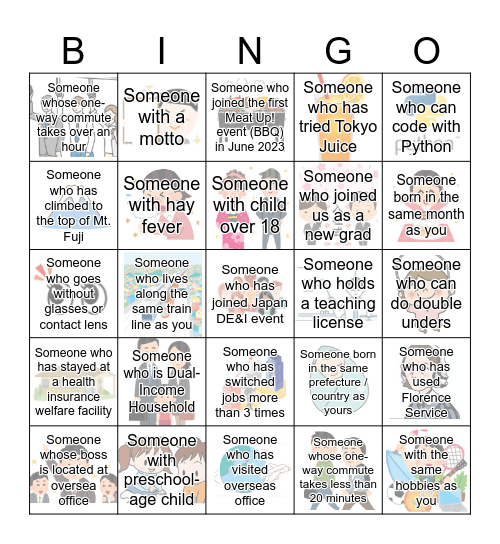 DE&I Meat Up!! -  Spring Gathering Bingo Card