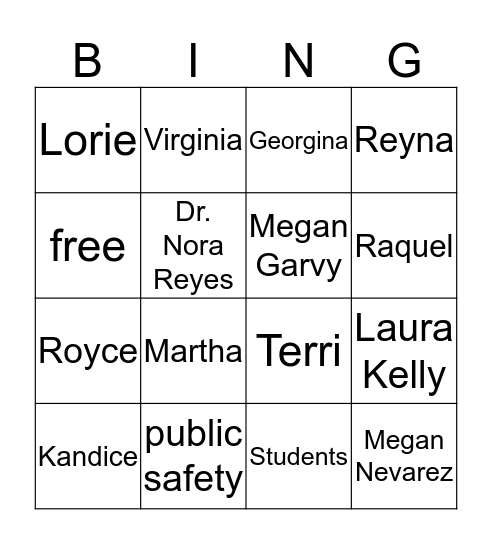 STEM Camp 2016 Bingo Card