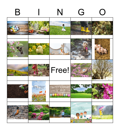 Spring Bingo Card