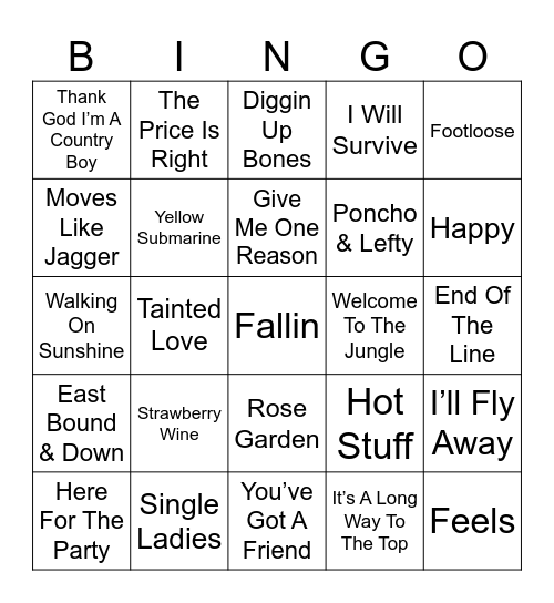 BDB Bingo 4 Bingo Card