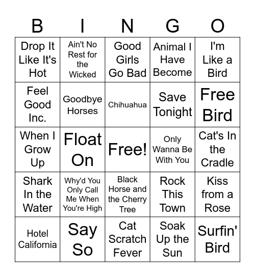 PWAA Bingo #3 Bingo Card