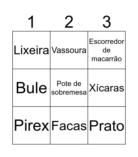 Bingo da Ka Bingo Card