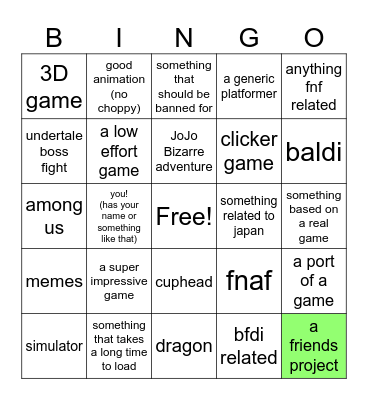 the scratch bingo Card