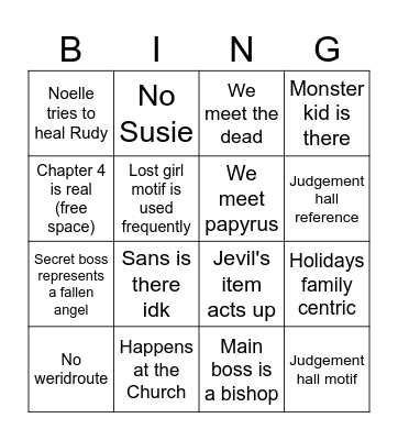 DR Ch4 Bingo Card