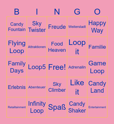 LOOP 5 Bingo Card