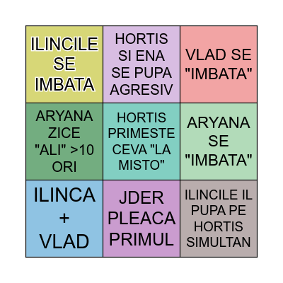 hortis day Bingo Card