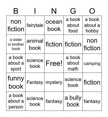 AR Bingo Card