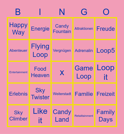 LOOP 5 Bingo Card