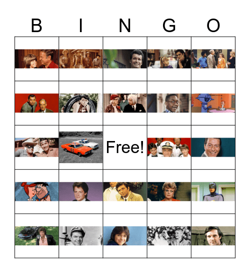 CLASSIC TV IMAGES Bingo Card