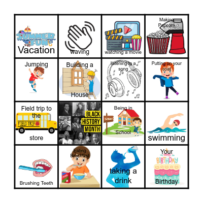 Units of Time Bingo Card