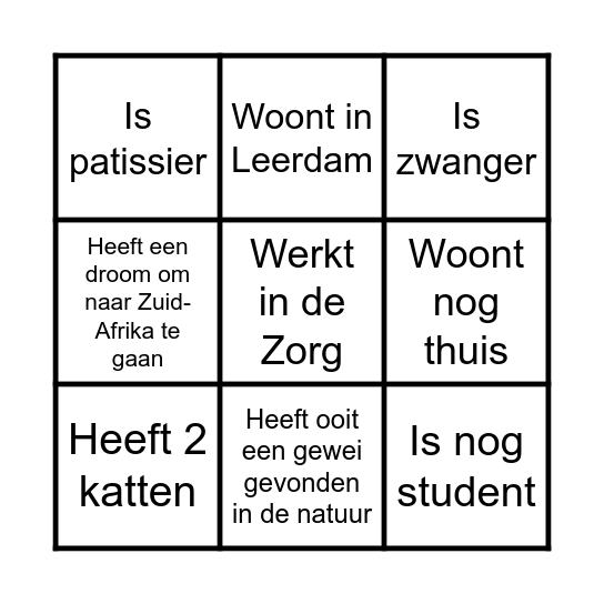 Reünie Eben-Haëzer Bingo Card