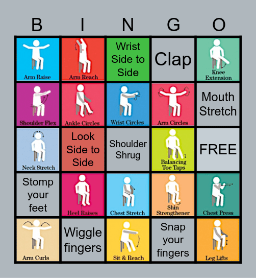 ChairActivity Bingo Card