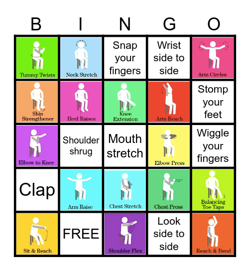 Chair Bingo Card