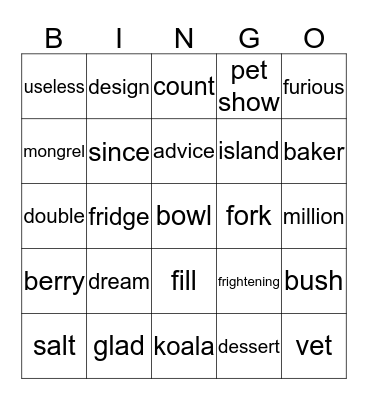 5_15_20 Bingo Card