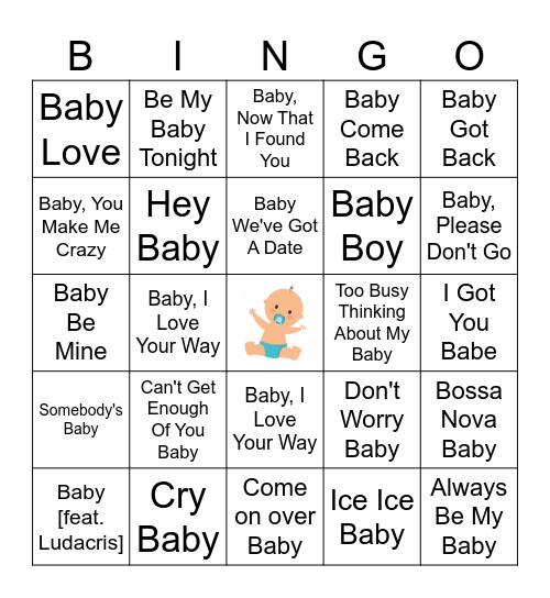 Baby BINGO! Bingo Card