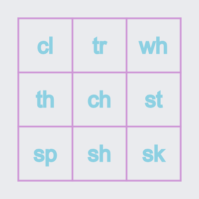 Initial Bingo! Bingo Card