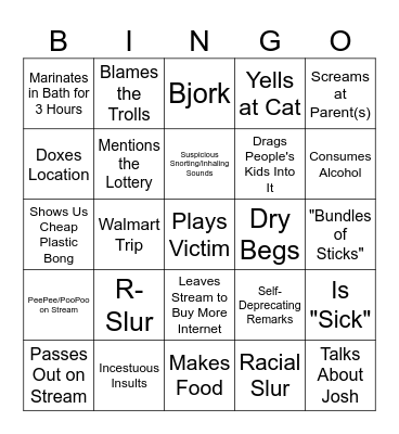 N.A.L BINGO Card