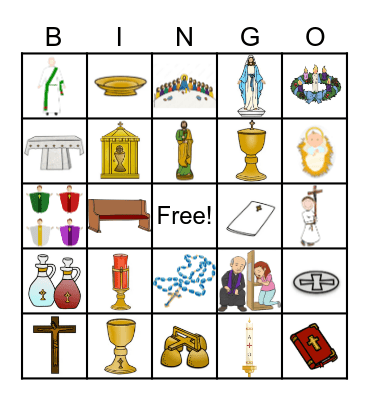 Catholic Bingo Card
