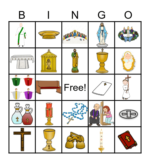 Catholic Bingo Card