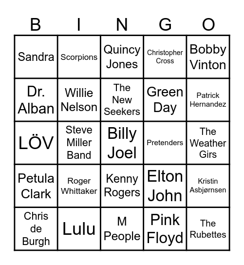 🍄Bingo 62🍄 Bingo Card