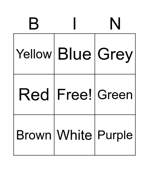 Bingo Card