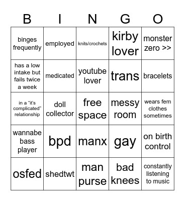 juno’s bingo Card