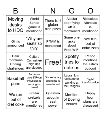CXD 360 Bingo Card