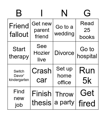 2024 bingo Card
