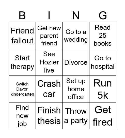 2024 bingo Card