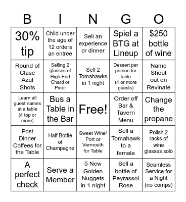 MAT PM SERVICE BINGO Card
