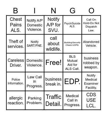 NPSTW Bingo Card