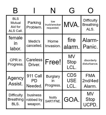 NPSTW Bingo Card