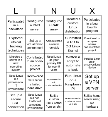 Deep in the Heart of Rocky Bingo Card