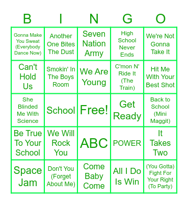 6th Adult Field Day & Science Fair Bingo Card