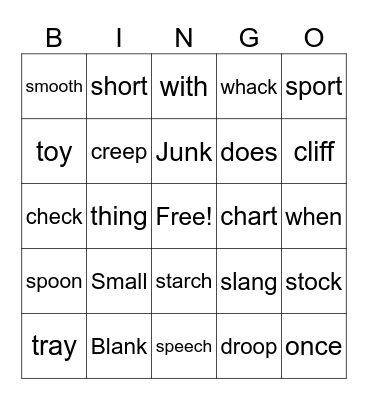 Level 24 Bingo Card