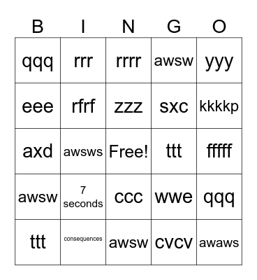 Driver Safety Bingo Card